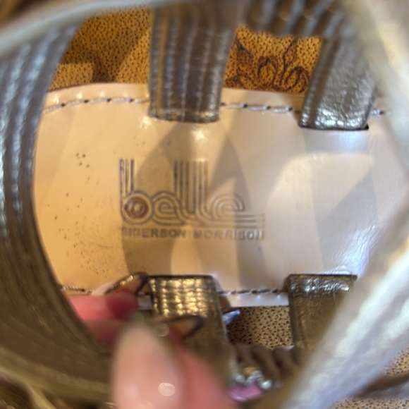 Belle by Sigerson Morrison gold leather gladiator sandals Size 9 - Picture 7 of 7